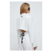 Sako Versace Jeans Couture bílá barva, 76HAQ700 N0335
