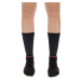 UYN Cyklistické ponožky klasické - AERO WINTER LADY - růžová/černá