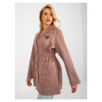 Dámský kabát LK PL 509128 .19 tmavě růžová - FPrice