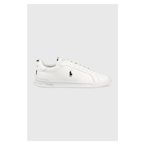 Kožené sneakers boty Polo Ralph Lauren Hrt Ct II bílá barva, 809860883006