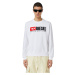 Diesel Sweatshirt - S-GINN-DIV SWEAT-SHIRT white