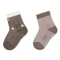 Sterntaler Dvojité balení ponožek ABS Eddy grey