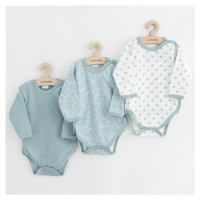 Kojenecké celorozepínací body New Baby Classic II Uni 3ks mátové