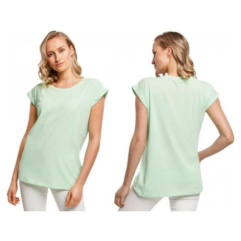Build Your Brand Prodloužené splývavé tričko s ohrnutými rukávy