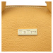 Kožená kufříková kabelka MiaMore 01-005 camel
