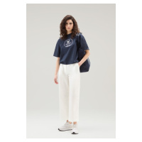 Kalhoty woolrich poplin pant plaster white