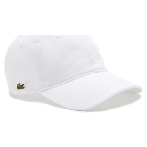 Lacoste Organic Cotton Cap - Blanc Bílá