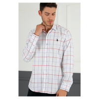 G716 DERBERRY MEN'S SHIRT-SNOW WHITE