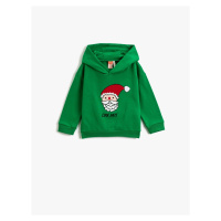 Koton Santa Claus Printed Hoodie & Sweatshirt. Christmas Theme