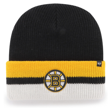 Boston Bruins zimní čepice Split Cuff 47 CUFF KNIT Black 47 Brand