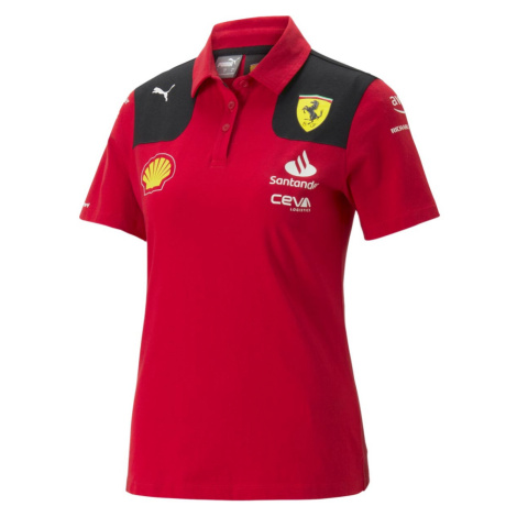 Ferrari dámské polo tričko official red F1 Team 2023 Puma