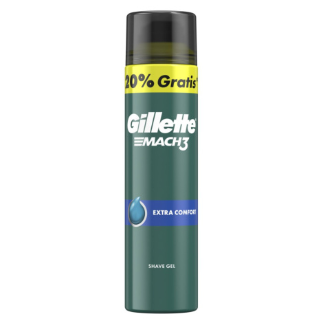 Gillette Gel na holení Mach3 Extra Comfort (Shave Gel) 200+40 ml