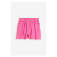 H & M - Lněné šortky - růžová