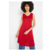 BONPRIX svetr bez rukávů s ažurovým vzorem Barva: Červená, Mezinárodní