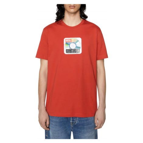 Tričko diesel t-diegor-e37 t-shirt červená