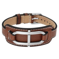 Fossil Fashion pánský kožený náramek Heritage D-Link JF04398040