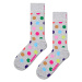 Ponožky Happy Socks Big Dot Sock šedá barva