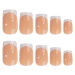 Nail HQ Long Square umělé nehty Pearly French 24 ks