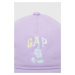 Dětská bavlněná kšiltovka GAP x Disney fialová barva, s potiskem