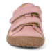 FRODDO TENISKY LEATHER D-VELCRO Pink 2 | Dětské barefoot tenisky