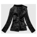 Černá dámská koženková bunda (BR0119)