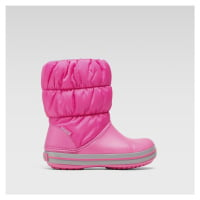 Kotníkové boty Crocs WINTER PUFF BOOT KIDS 14613-6TR Materiál - Croslite,Látka/-Látka