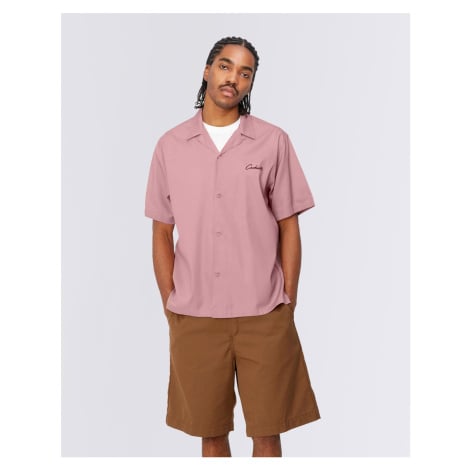 Carhartt WIP S/S Delray Shirt Glassy Pink/Black