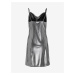 Dámské metalické šaty ve stříbrné barvě ONLY Melia