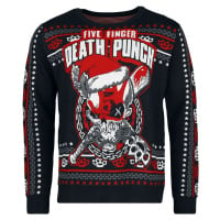 Five Finger Death Punch Holiday Sweater 2024 Pletený svetr vícebarevný