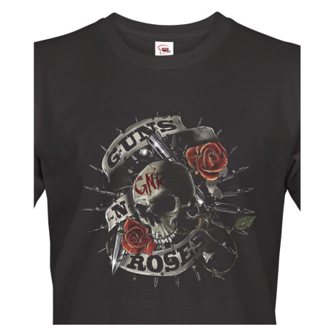Pánské tričko s potiskem kapely Guns N' Roses  - parádní tričko s potiskem rockové skupiny Guns  BezvaTriko