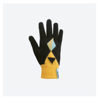KAMA RB207 Dětské pletené Merino rukavice, žlutá + černá