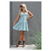 Letní šaty s ozdobnou krajkou a volánkovou sukni