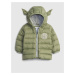 GAP Dětská bunda Star Wars Yoda puffer Zelená