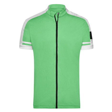 James&amp;Nicholson Pánský cyklistický dres JN454 Green James & Nicholson