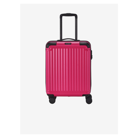 Růžový cestovní kufr Travelite Cruise 4w S