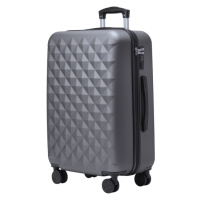 Střední univerzální cestovní kufr s TSA zámkem ROWEX Crystal Barva: Šedočerná