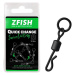 Zfish obratlík s kroužkem quick change swivel with ring black matt vel 8