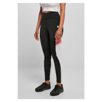 Ladies Starter Highwaist Sports Leggings - blk/wht/pnkgrpfrt