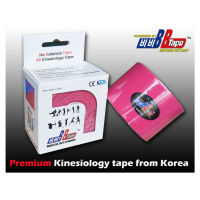 Kineziologický tejp BB Tape - 5 m x 5 cm Barva: růžová