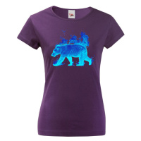 Dámské tričko s potiskem ledního medvěda - tričko pro milovníky zvířat