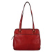 Luxusní dámská kožená kabelka Katana Francis, červená