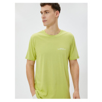 Koton Short Sleeved T-shirt Crew Neck Cotton