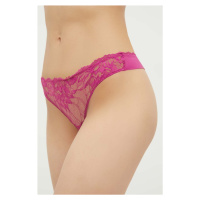 Tanga Calvin Klein Underwear fialová barva, 000QF6397E