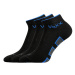 3PACK ponožky VoXX černé (Dukaton silproX) S