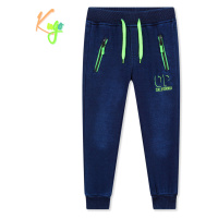 Chlapecké riflové kalhoty/ tepláky, zateplené KUGO FK0317, modrá Barva: Modrá