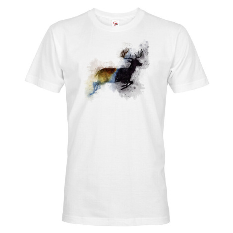 Pánské tričko Jelen - tričko pro milovníky zvířat BezvaTriko