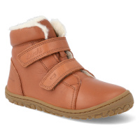 Barefoot dětské zimní boty Lurchi - Nik Cognac hnědé