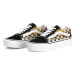 VANS-UA Old Skool Platform poppy checkerboard black/multi Černá