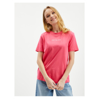 Růžové dámské tričko Calvin Klein Jeans
