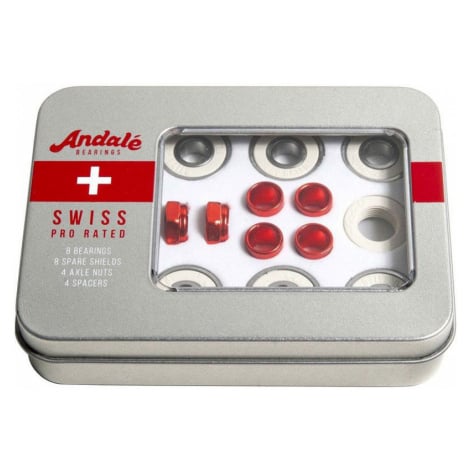 SK8 LOŽISKA ANDALÉ Swiss Tin Box 8 Pk - bílá ANDALE